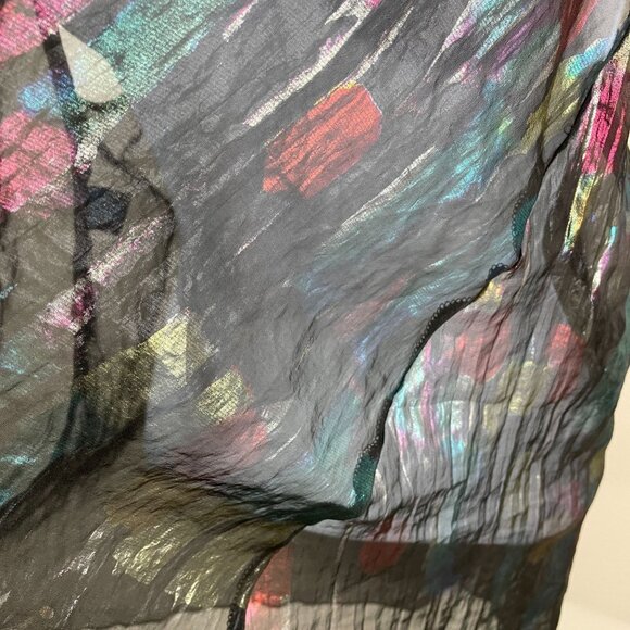 Y2K Whimsigoth Fairy Tank Top Medium Sheer Iridescent Rave Cami Going Out - Picture 6 of 13